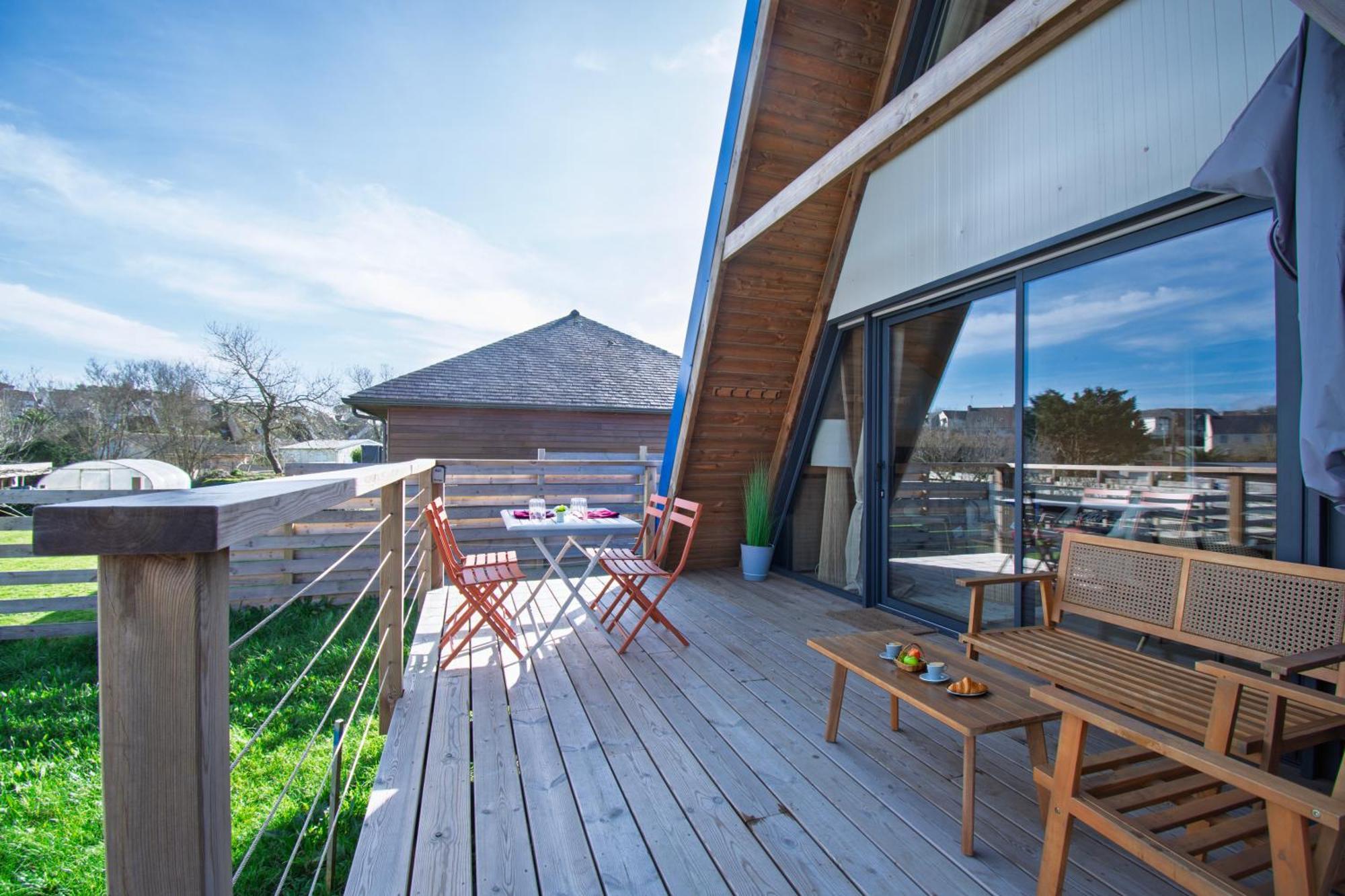 Вилла Le Tipi Bleu Tiny House Neuve Avec Terrasse Et Jardin Камаре-сюр-Мер Экстерьер фото